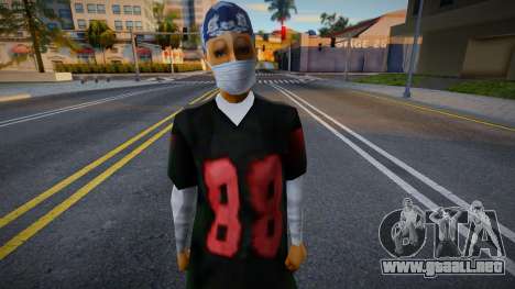 Denise con una máscara protectora para GTA San Andreas