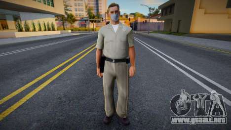 Lvpd1 en una máscara protectora para GTA San Andreas