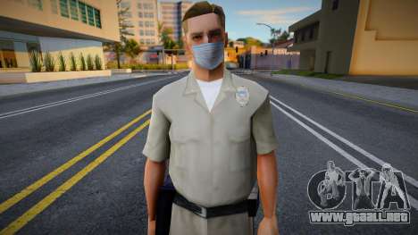 Lvpd1 en una máscara protectora para GTA San Andreas