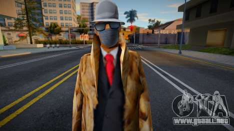 Bmypimp en una máscara protectora para GTA San Andreas