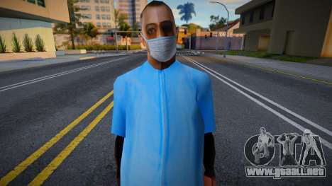 Bmybar en una máscara protectora para GTA San Andreas