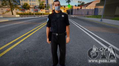 Sfpd1 en una máscara protectora para GTA San Andreas