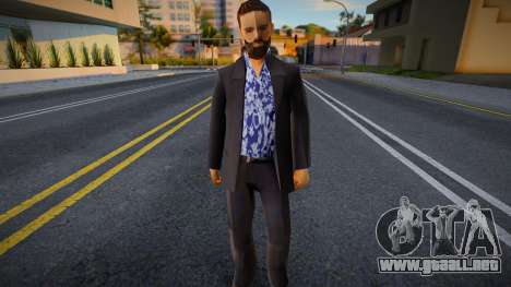 Claude con barba para GTA San Andreas