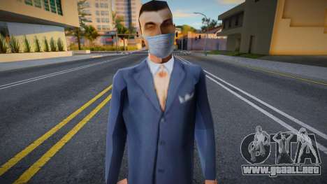 Mafboss en una máscara protectora para GTA San Andreas