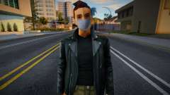 Claude con una máscara protectora para GTA San Andreas