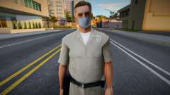 Lvpd1 en una máscara protectora para GTA San Andreas