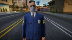 FBI con máscara protectora para GTA San Andreas