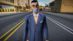 Mafboss en una máscara protectora para GTA San Andreas