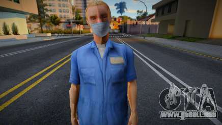 Dwayne con una máscara protectora para GTA San Andreas