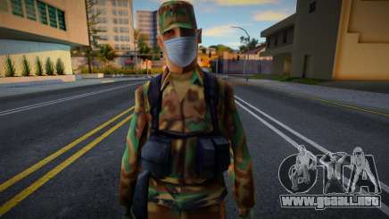 Ejército con máscara protectora para GTA San Andreas