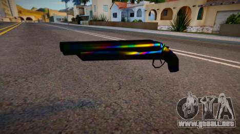 Iridescent Chrome Weapon - Sawnoff para GTA San Andreas