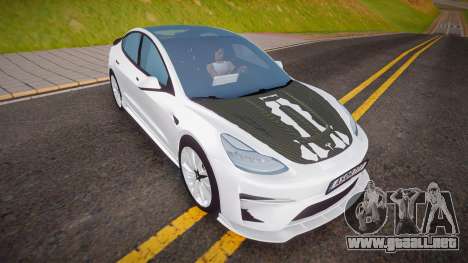 Tesla Model 3 con tuning para GTA San Andreas