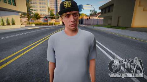 Un joven con una camiseta blanca para GTA San Andreas