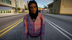 Linda chica con chaqueta rosa para GTA San Andreas