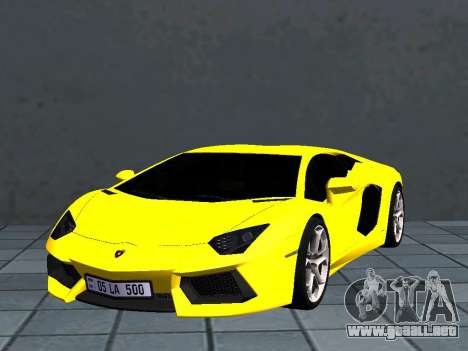 Lamborghini Aventador AM Plates para GTA San Andreas