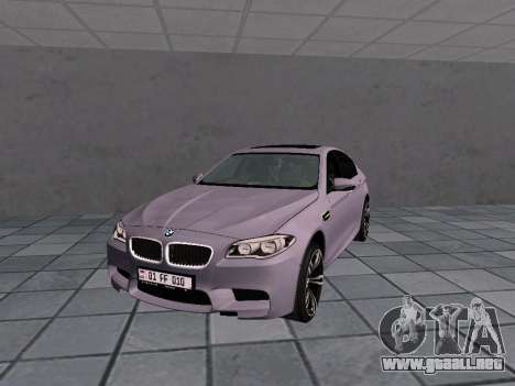 BMW M5 F10 AM Plates para GTA San Andreas