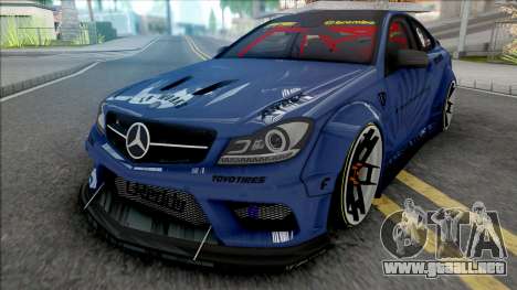 Mercedes-Benz C63 AMG Black Series 2014 LW para GTA San Andreas