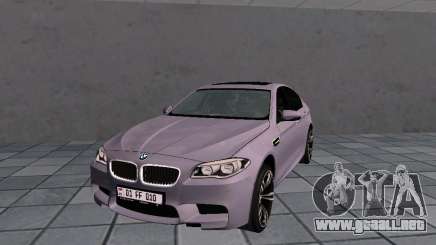 BMW M5 F10 AM Plates para GTA San Andreas