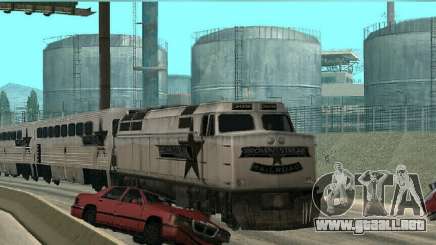 Tren por las calles de la ciudad y la autopista para GTA San Andreas