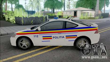 Acura RSX Type-S Politia Romana para GTA San Andreas