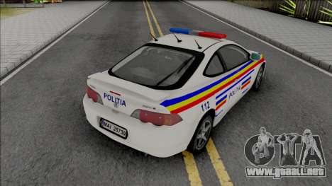 Acura RSX Type-S Politia Romana para GTA San Andreas
