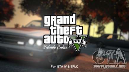 GTA V Vehicle Color para GTA 4