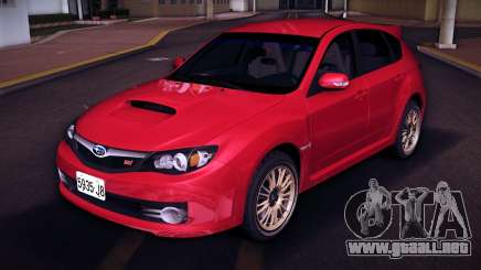 Subaru Impreza WRX STI GRB (LHD) (Golden Rims) 1 para GTA Vice City