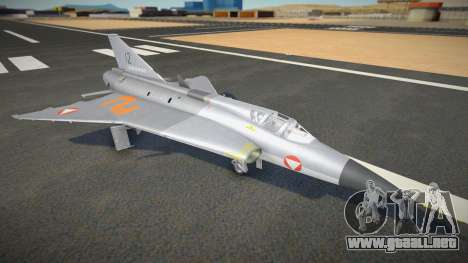 J35D Draken (1.000.000 Flying Hours) para GTA San Andreas