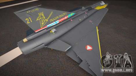 J35D Draken (Dragon Knight) para GTA San Andreas