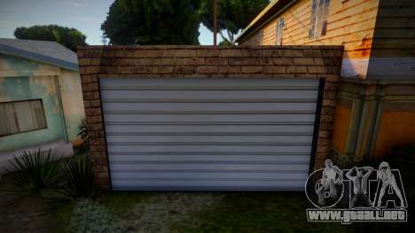 New Garage In HD For CJs House para GTA San Andreas