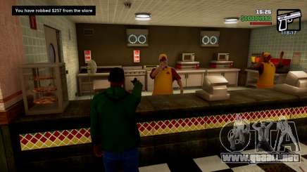 Saquear tiendas y restaurantes para GTA San Andreas Definitive Edition