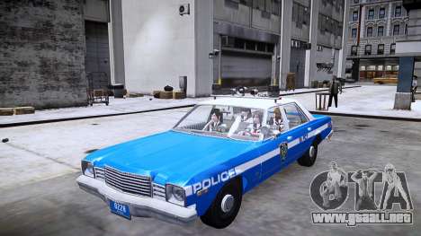 Dodge Aspen 1979 Departamento de Policía de Nuev para GTA 4