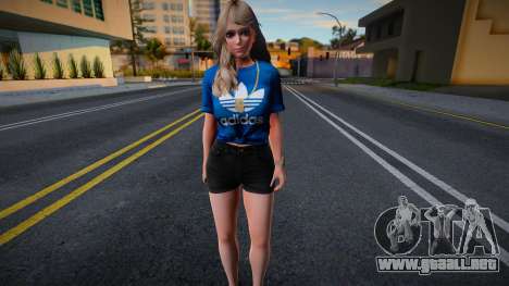 DOAXVV Amy - Fashion Casual V1 Adidas Denim Shor para GTA San Andreas
