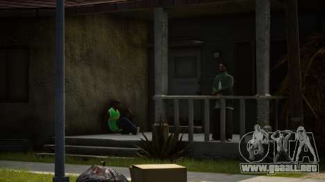 Realistic Living Of Grove Street (Green Vehicles