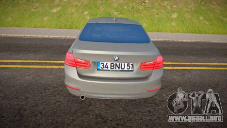 BMW 320i F30 Pre-LCI Sport Line para GTA San Andreas