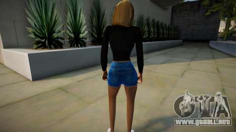Girl in shorts para GTA San Andreas