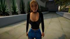 Girl in shorts para GTA San Andreas