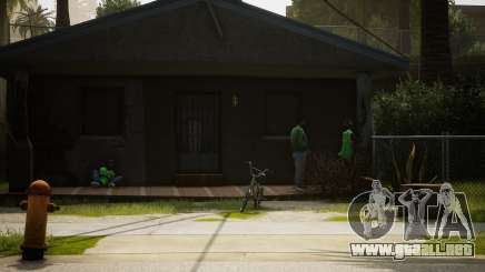 Realistic Living Of Grove Street (Green Vehicles para GTA San Andreas Definitive Edition