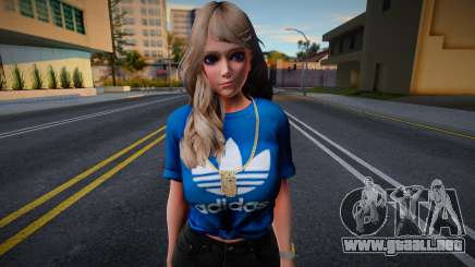 DOAXVV Amy - Fashion Casual V1 Adidas Denim Shor para GTA San Andreas