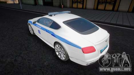 Bentley Continental GT 2 Policía para GTA San Andreas