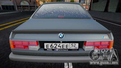 BMW M6 E24 Winter para GTA San Andreas