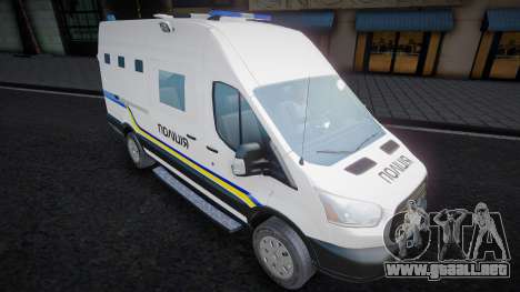Ford Transit 2018 - Police Ukraine para GTA San Andreas