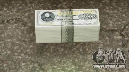 Realistic Banknote Dollar 10000 para GTA San Andreas Definitive Edition