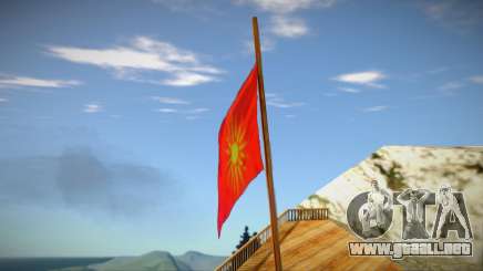 Macedonian Flag On Mount Chiliad (LQ 64x128) para GTA San Andreas