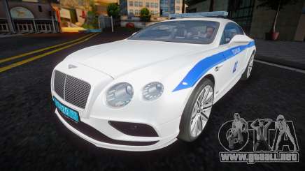 Bentley Continental GT 2 Policía para GTA San Andreas