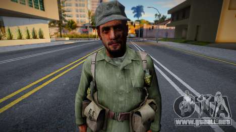 Soldado estadounidense de CoD WaW v10 para GTA San Andreas