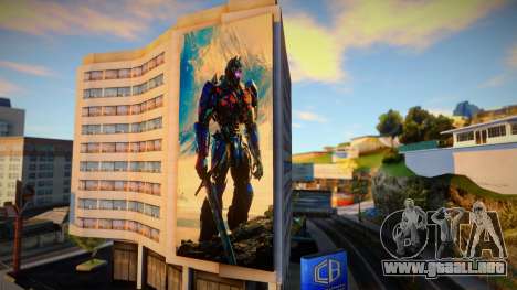 Optimus Prime Transformers 5 Billboard para GTA San Andreas