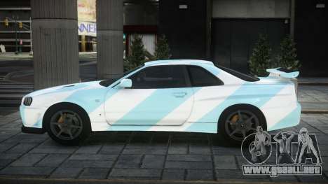 Nissan Skyline R34 GT-R V-Spec II Nur S3 para GTA 4