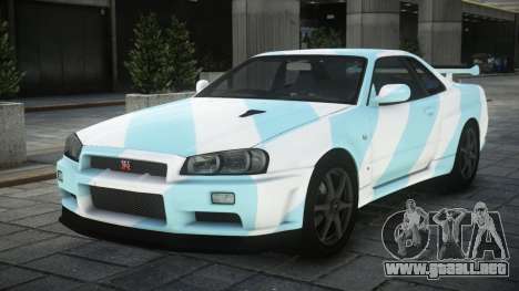 Nissan Skyline R34 GT-R V-Spec II Nur S3 para GTA 4