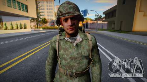 Soldado estadounidense de CoD WaW v9 para GTA San Andreas